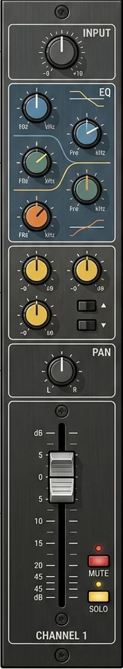 Typical channel strip